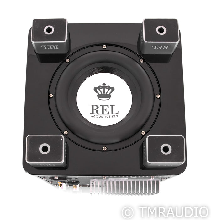 REL T/5x 8" Powered Subwoofer; Piano Black; T5x (Open Box)