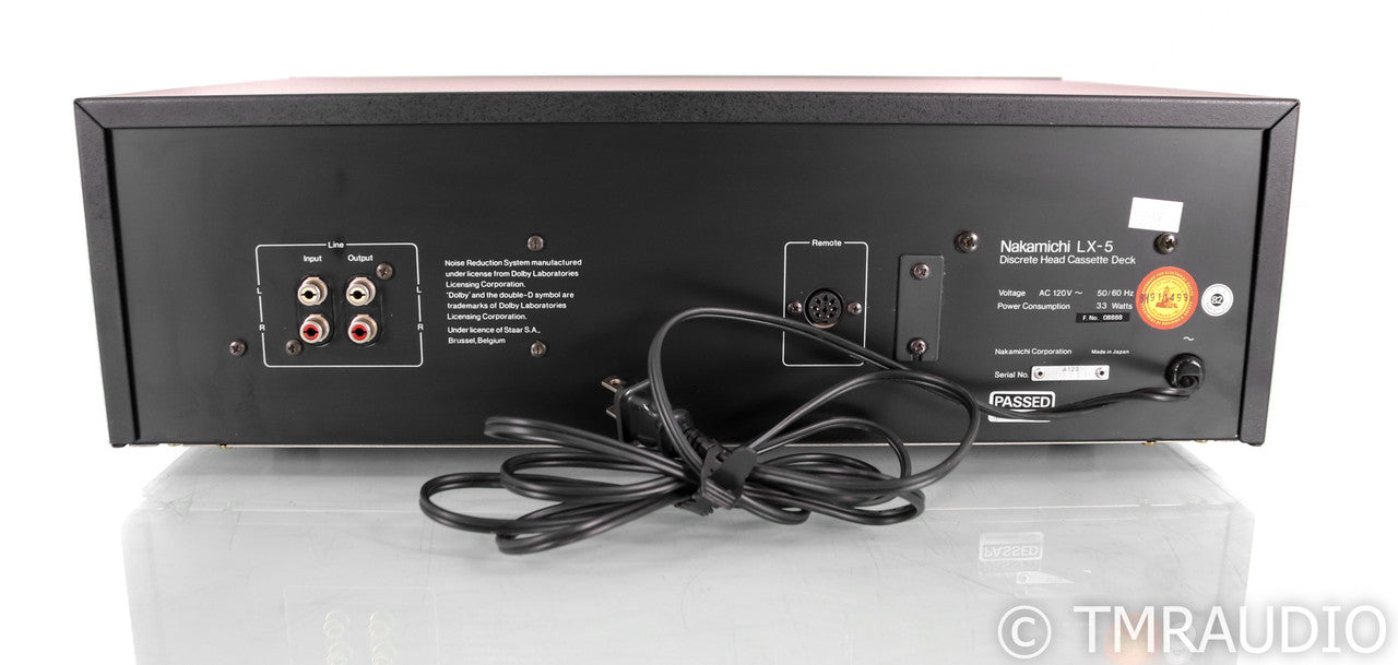 Nakamichi LX-5  Vintage Cassette Deck; LX5 (Just Serviced)