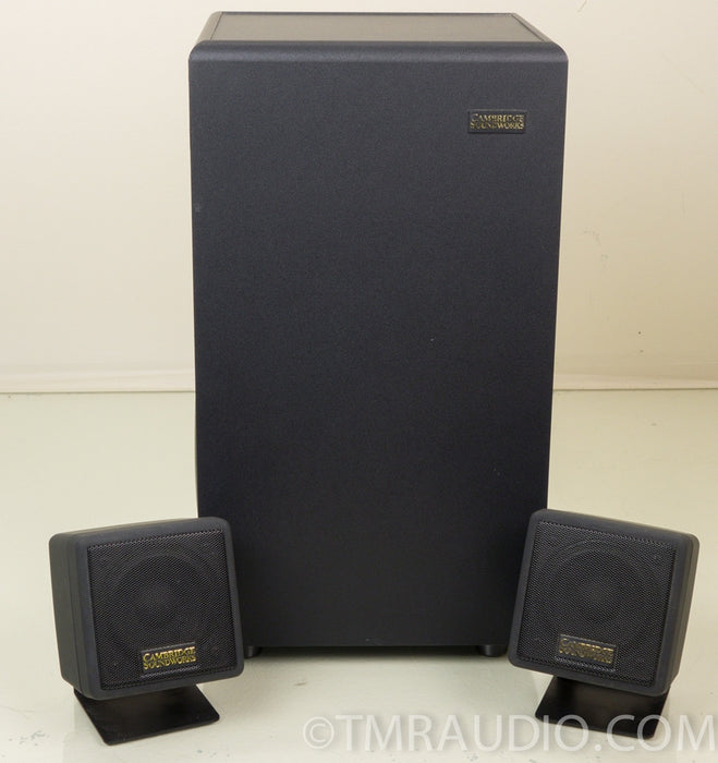 Cambridge Soundworks Microworks Micro Satellite Speakers / Subwoofer