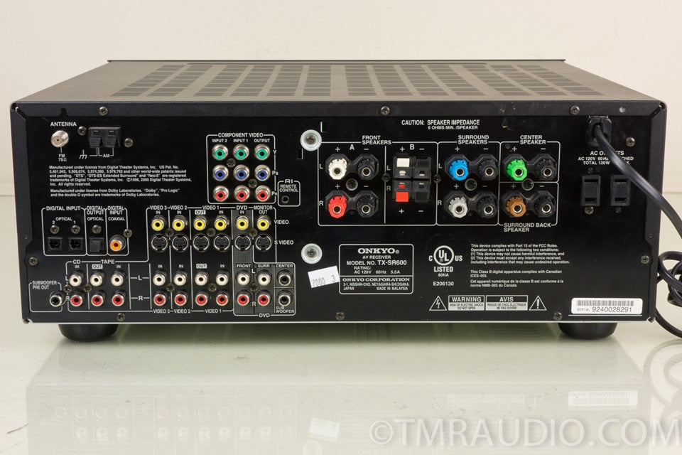 Onkyo TX-SR600 Home Theater Receiver