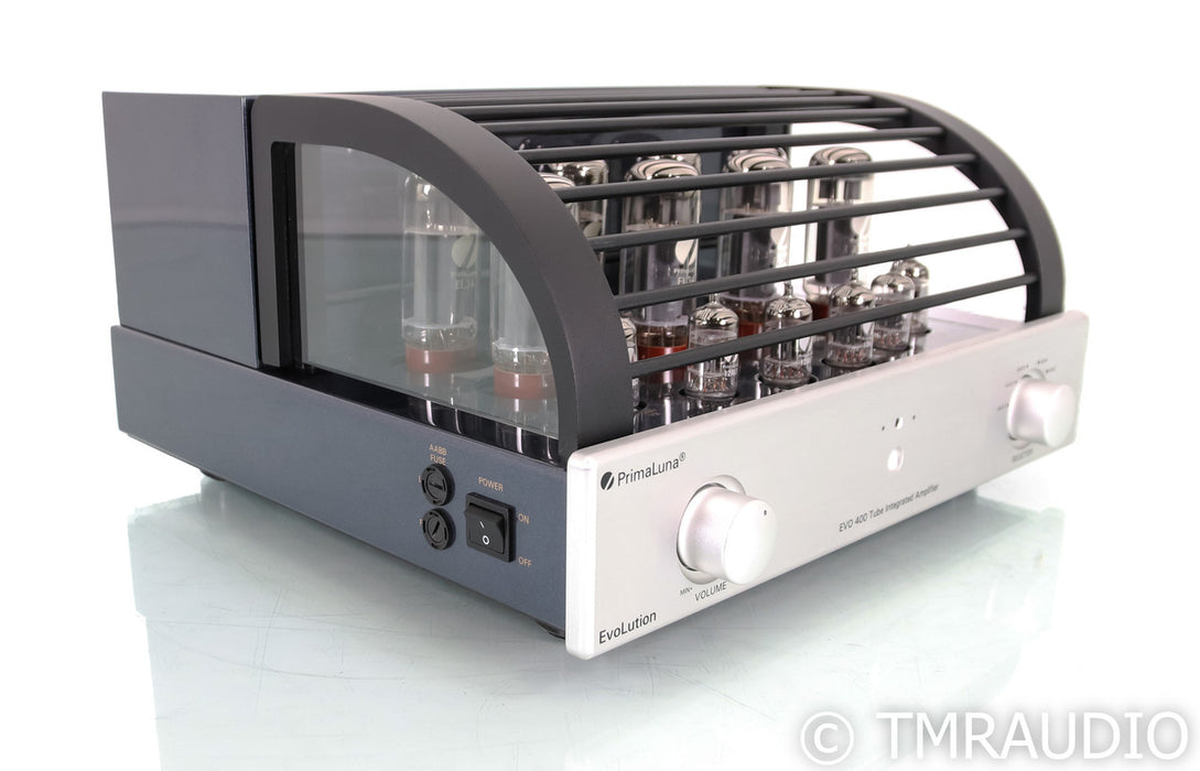 PrimaLuna EVO 400 Stereo Tube Integrated Amplifier; Remote; Silver; EVO400