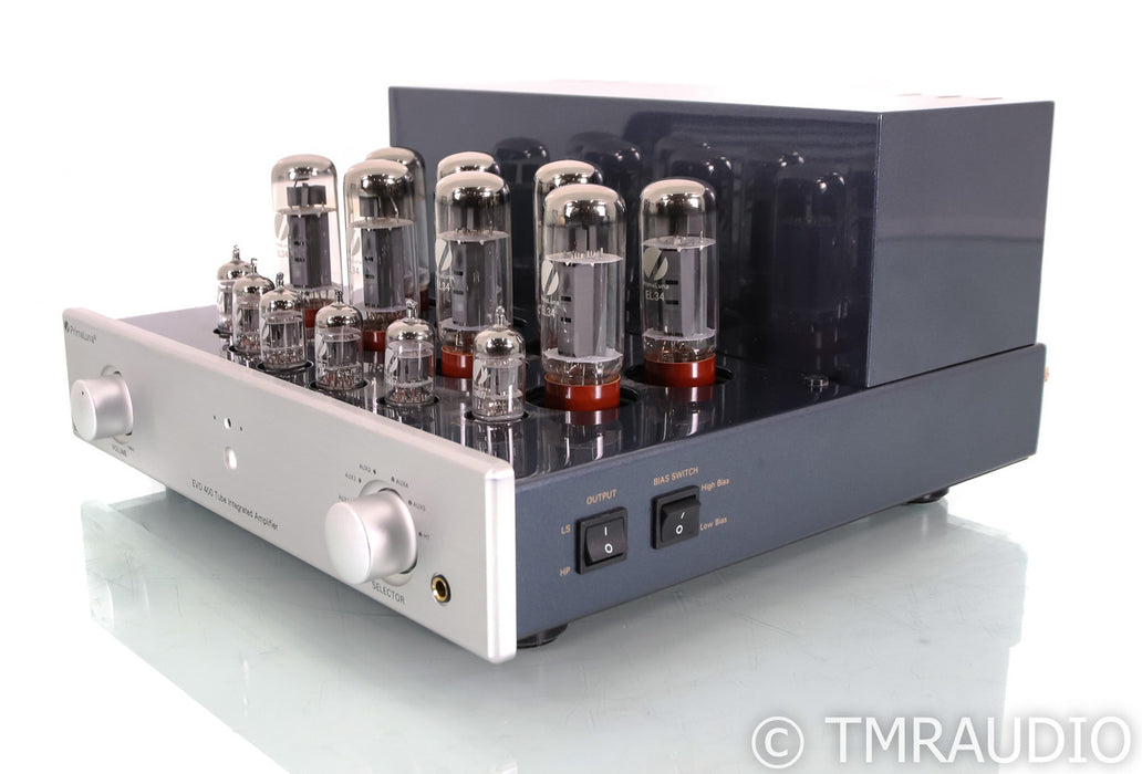 PrimaLuna EVO 400 Stereo Tube Integrated Amplifier; Remote; Silver; EVO400
