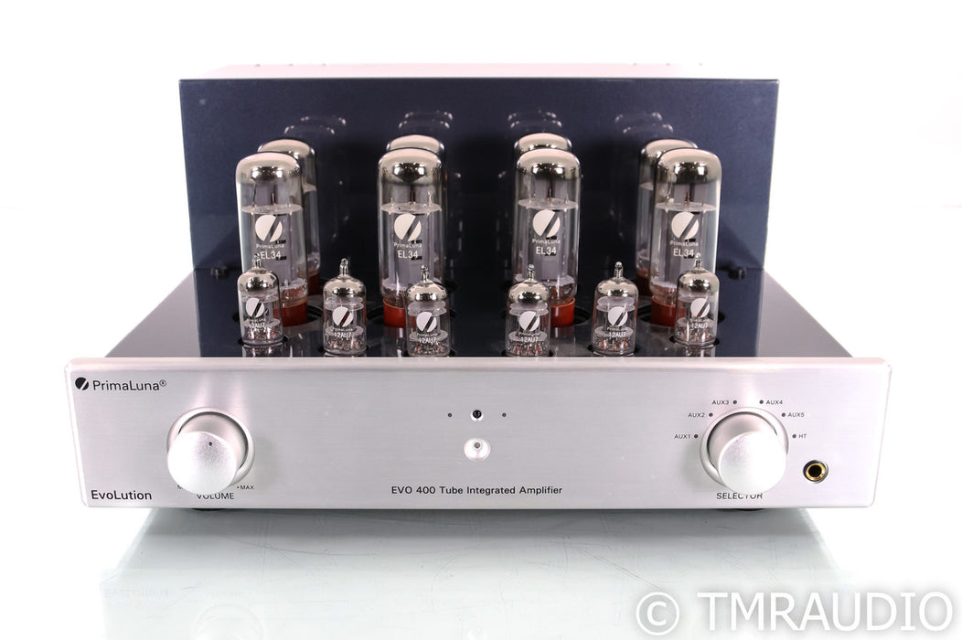 PrimaLuna EVO 400 Stereo Tube Integrated Amplifier; Remote; Silver; EVO400