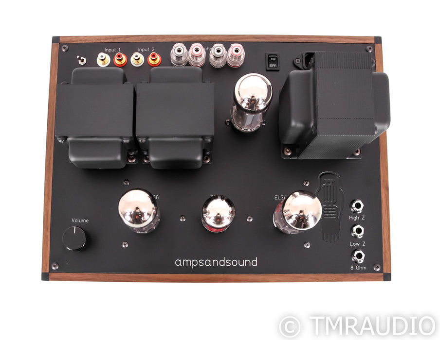 Ampandsound Mogwai SE Rev2 Tube Headphone Integrated Amplifier; Walnut; Mk2