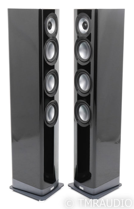 ELAC Navis Powered Floorstanding Speakers; Gloss Black Pair (Open Box)