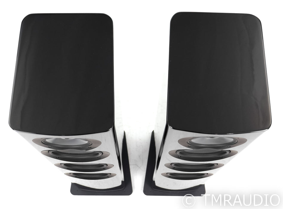 ELAC Navis Powered Floorstanding Speakers; Gloss Black Pair (Open Box)
