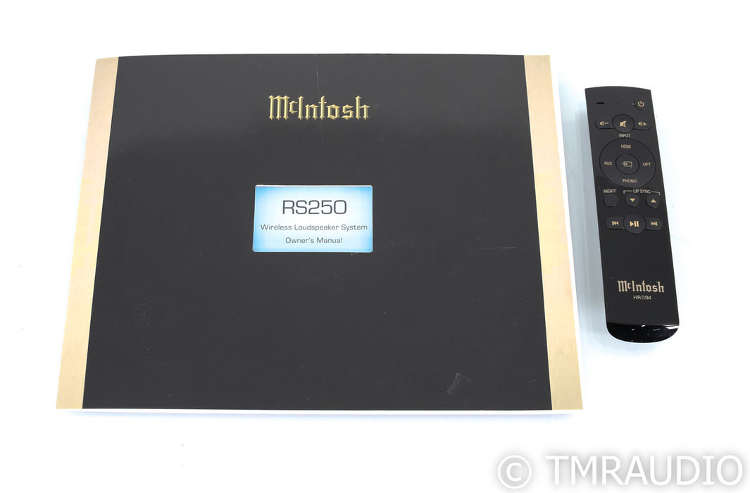 McIntosh RS250 All-In-One Wireless Speaker System; Remote; RS-250