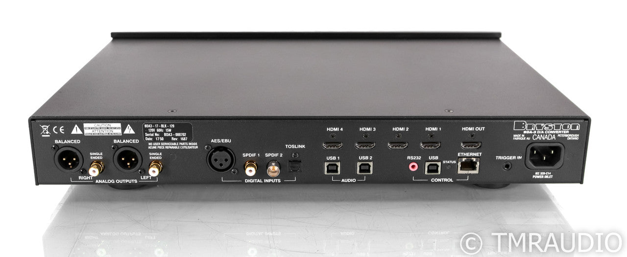 Bryston BDA-3 DAC; D/A Converter; BDA3; Black