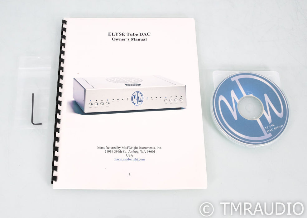 ModWright Elyse Tube DAC; D/A Converter; Silver