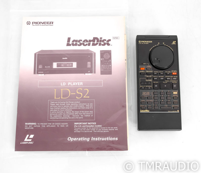 Pioneer LD-S2 Vintage Laserdisc Player; Serviced