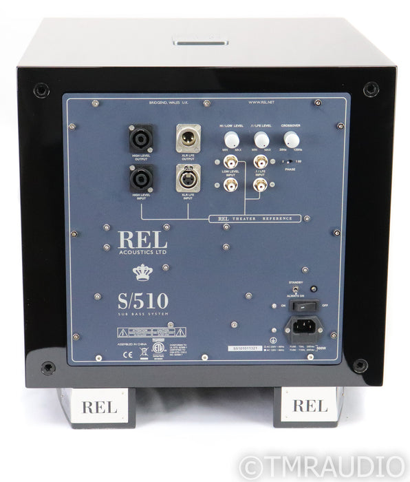 REL S/510 10" Powered Subwoofer; Piano Black (Open Box)