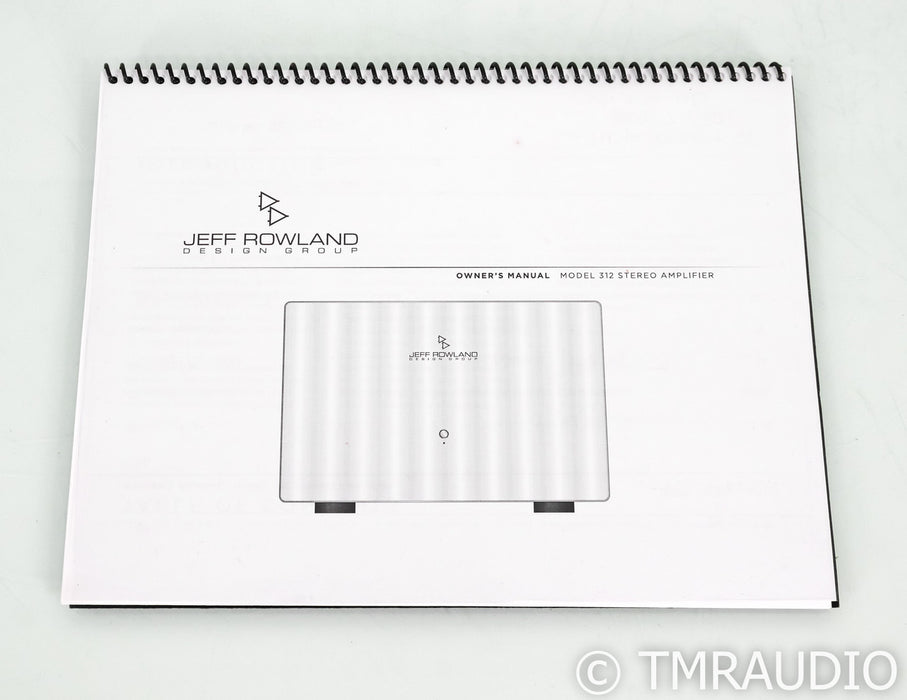 Jeff Rowland Model 312 Stereo Power Amplifier
