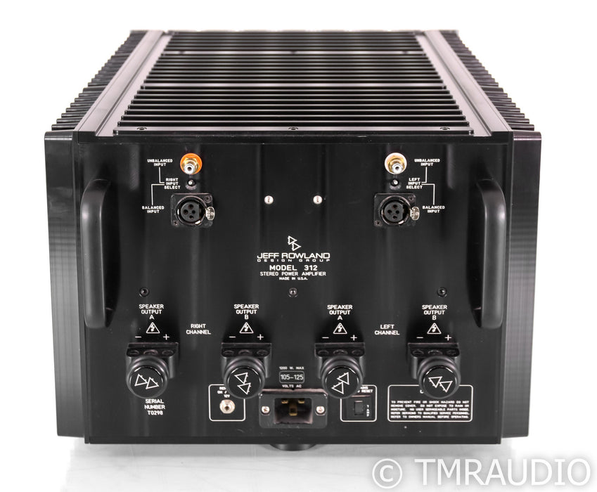 Jeff Rowland Model 312 Stereo Power Amplifier