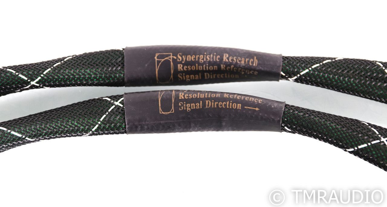 Synergistic Research Resolution Reference XLR Cables; 6m Pair Interconnects