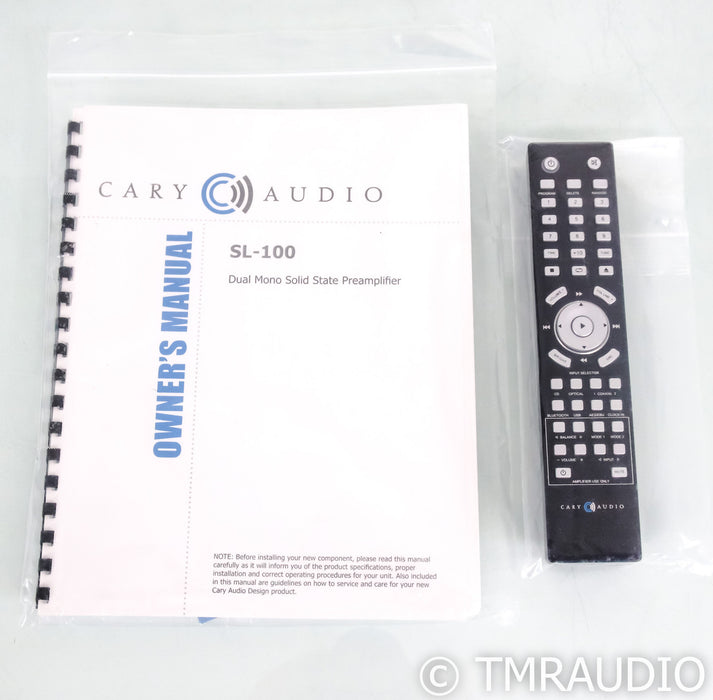 Cary Audio SL-100 Stereo Preamplifier; SL100; Remote; Black
