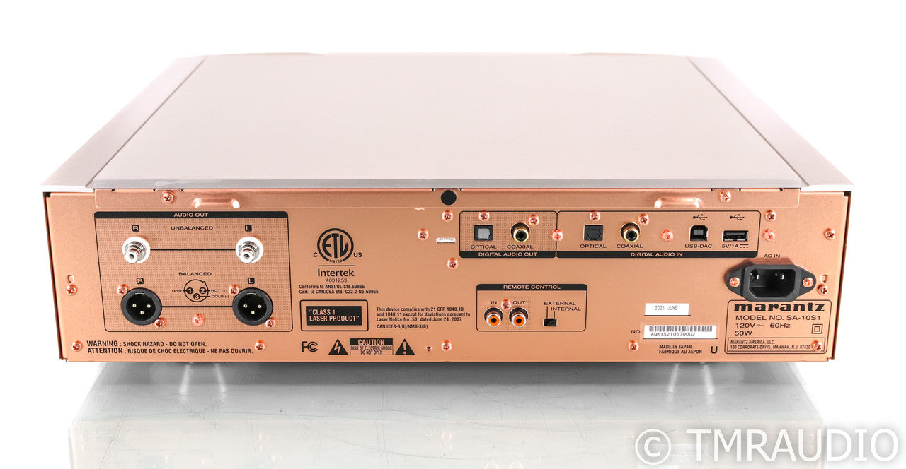 Marantz SA-10 DAC / SACD / CD Player; Remote; Gold; SA10