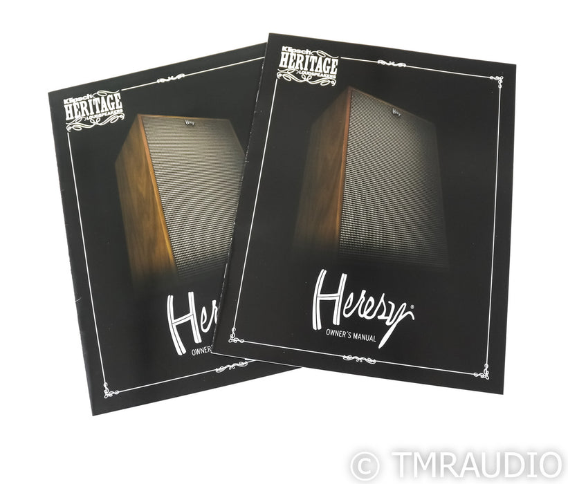 Klipsch Heresy IV Floorstanding Speakers; Distressed Oak Pair; Heresy 4