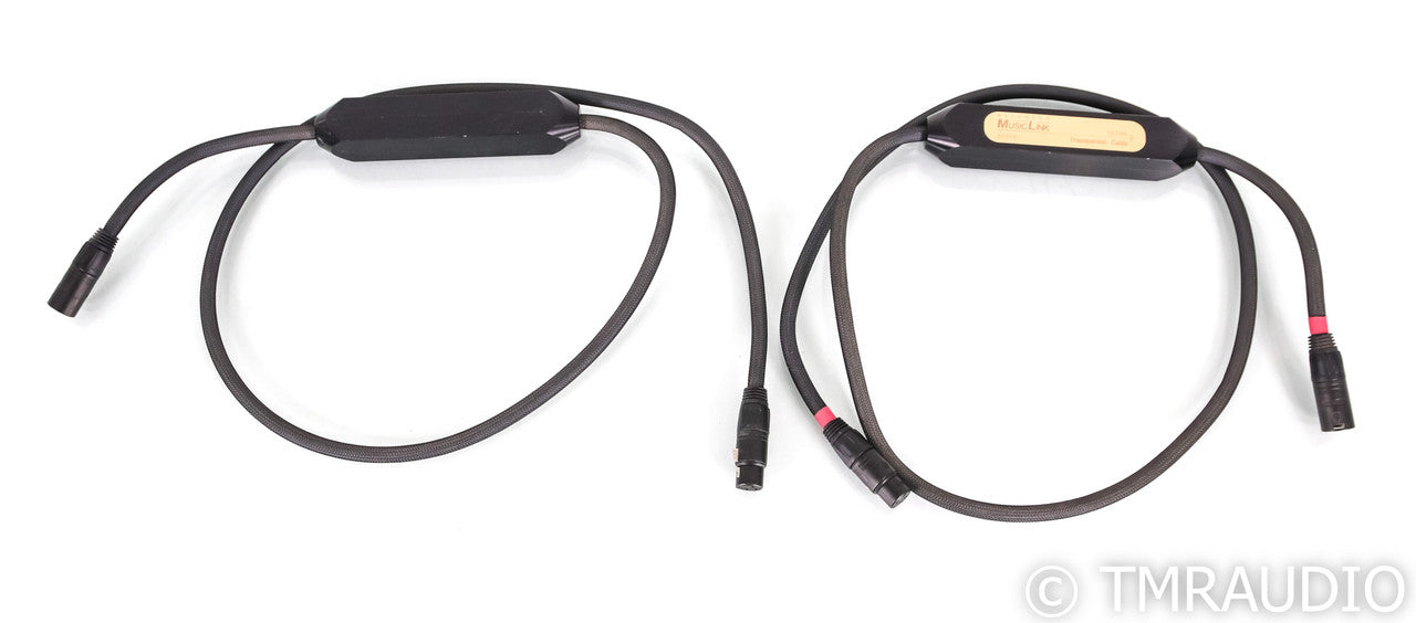 Transparent Audio Music Link Ultra XLR Cables; 1.5m Pair Balanced Interconnects