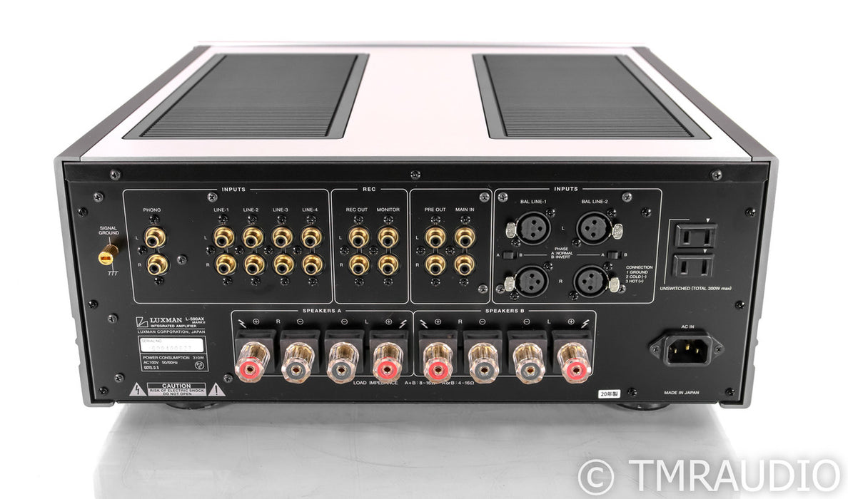 Luxman L-590AX MkII Stereo Integrated Amplifier; 100V; Remote; MM / MC Phono
