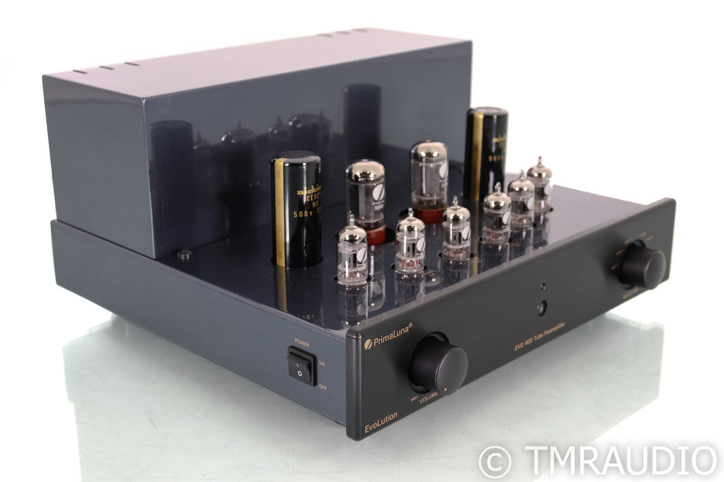 PrimaLuna Evo 400 Stereo Tube Preamplifier; Remote; Black