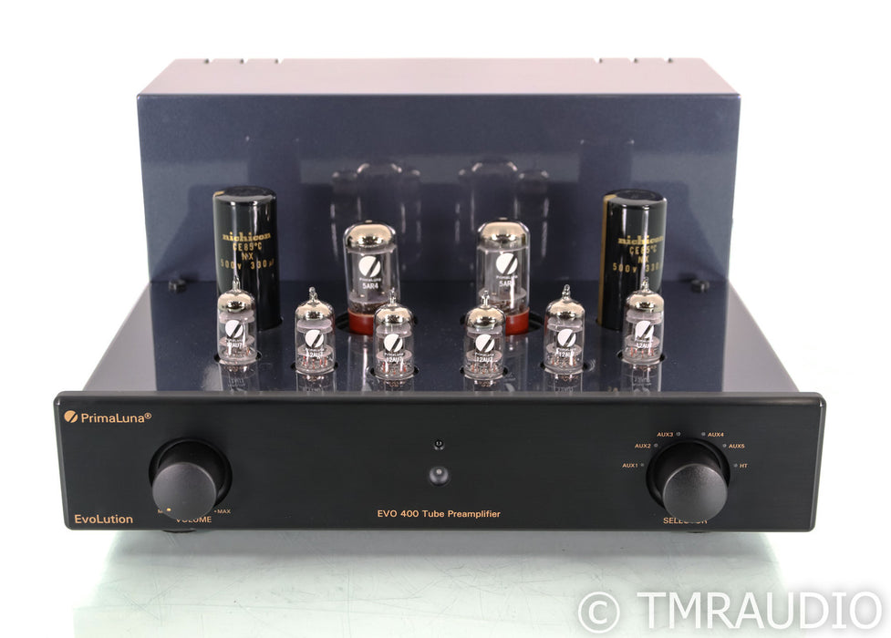 PrimaLuna Evo 400 Stereo Tube Preamplifier; Remote; Black
