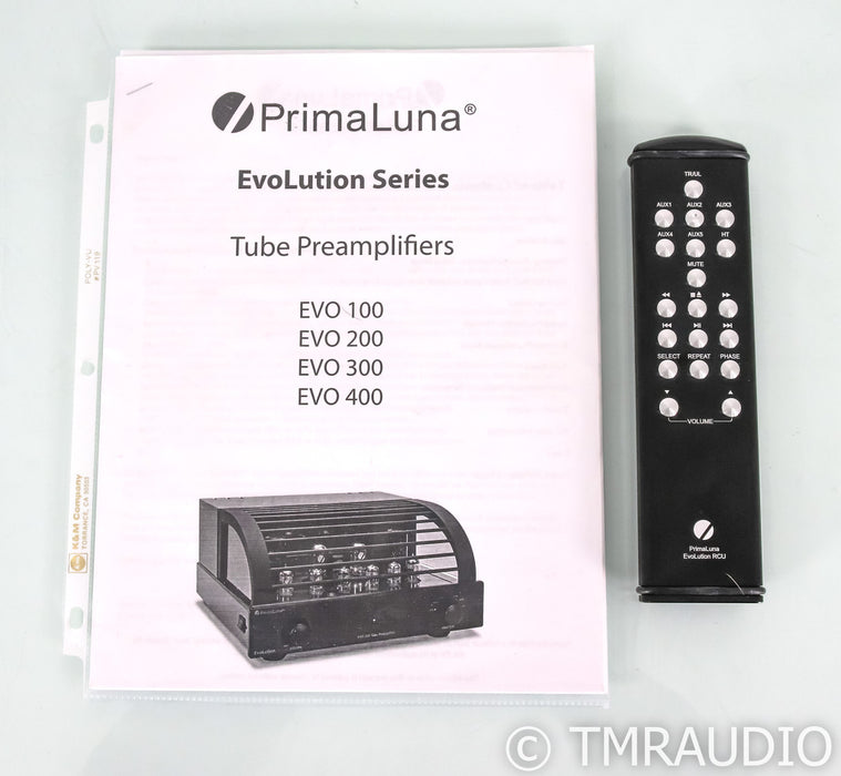 PrimaLuna Evo 400 Stereo Tube Preamplifier; Remote; Black