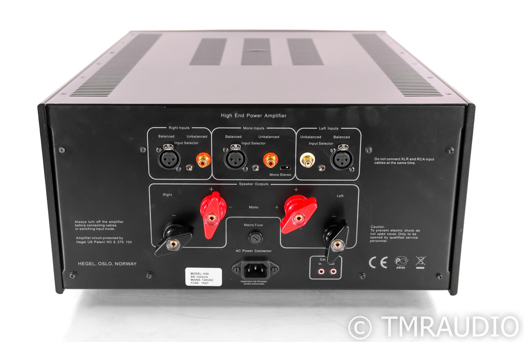 Hegel H30 Stereo Power Amplifier; H-30; Black