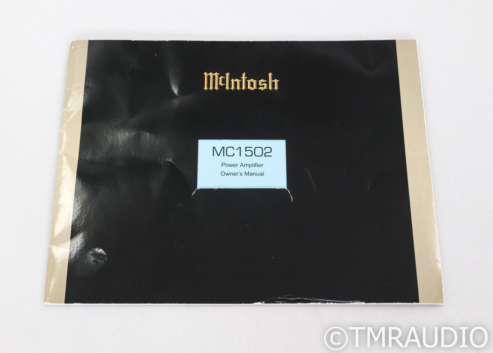 McIntosh MC1502 Stereo Tube Power Amplifier; MC-1502