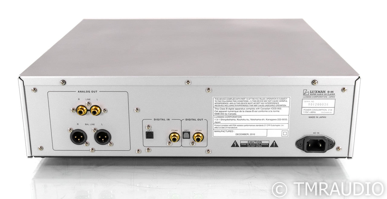 Luxman D-05 SACD / CD Player; Remote; D05