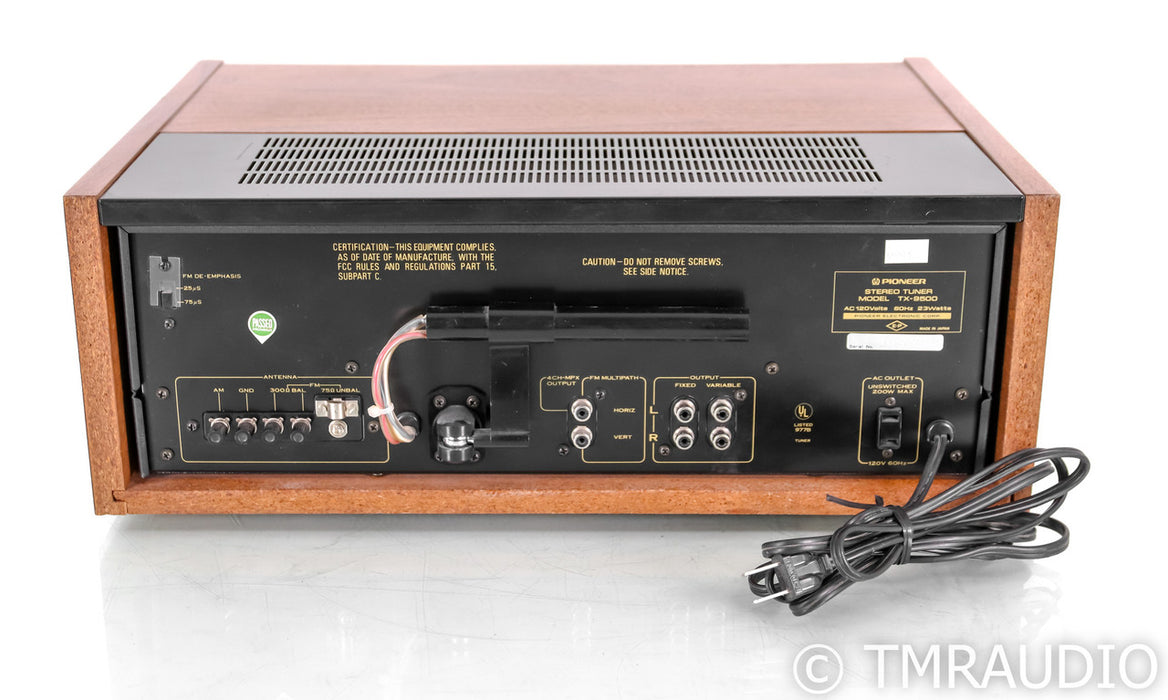 Pioneer TX-9500 Vintage AM / FM Tuner; TX9500