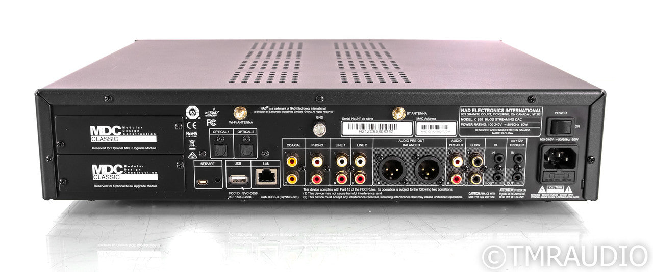 NAD C 658 Wireless Streaming DAC; D/A Converter; BluOS (Open Box)