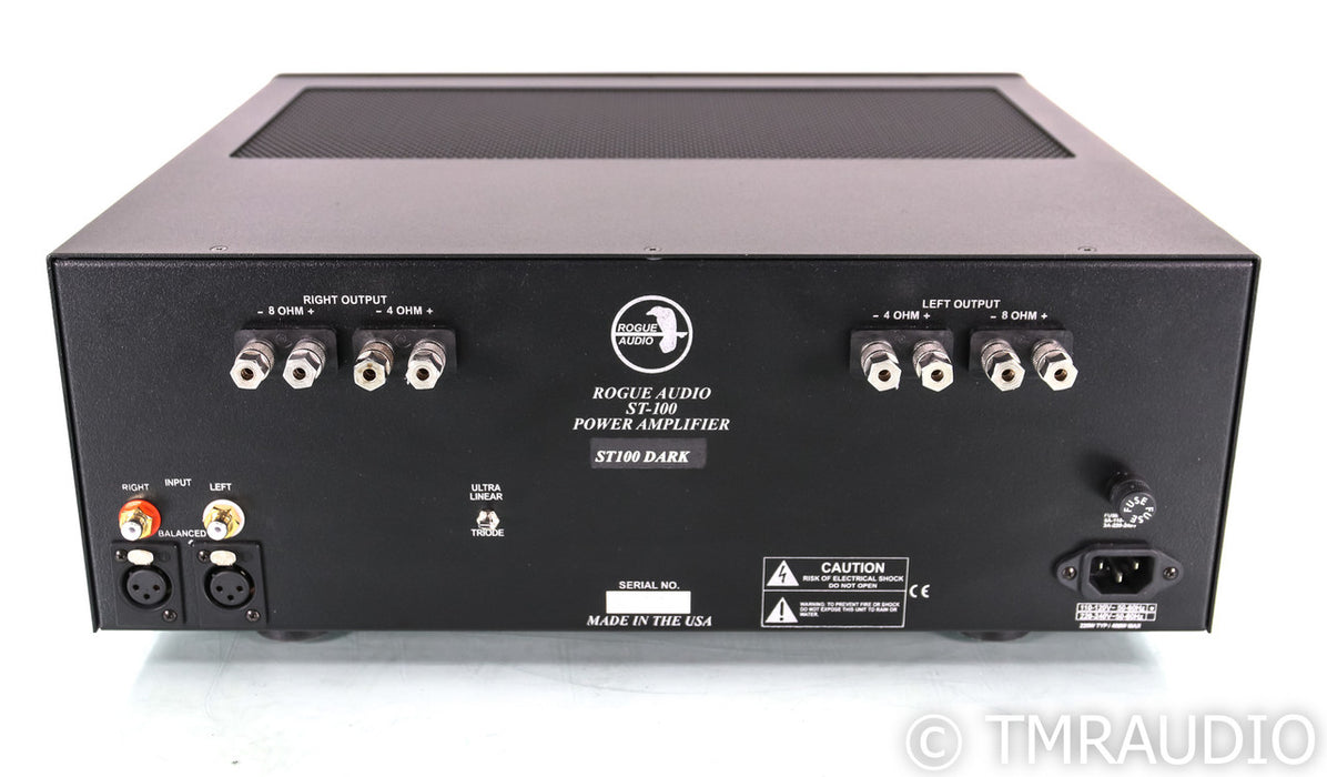 Rogue Audio ST100 Dark Stereo Tube Power Amplifier; Stereo 100; Black