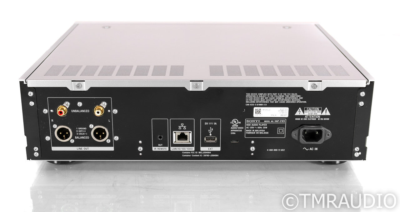 Sony HAP-Z1ES High-Resolution Server / Streamer; Remote; Silver; 1TB