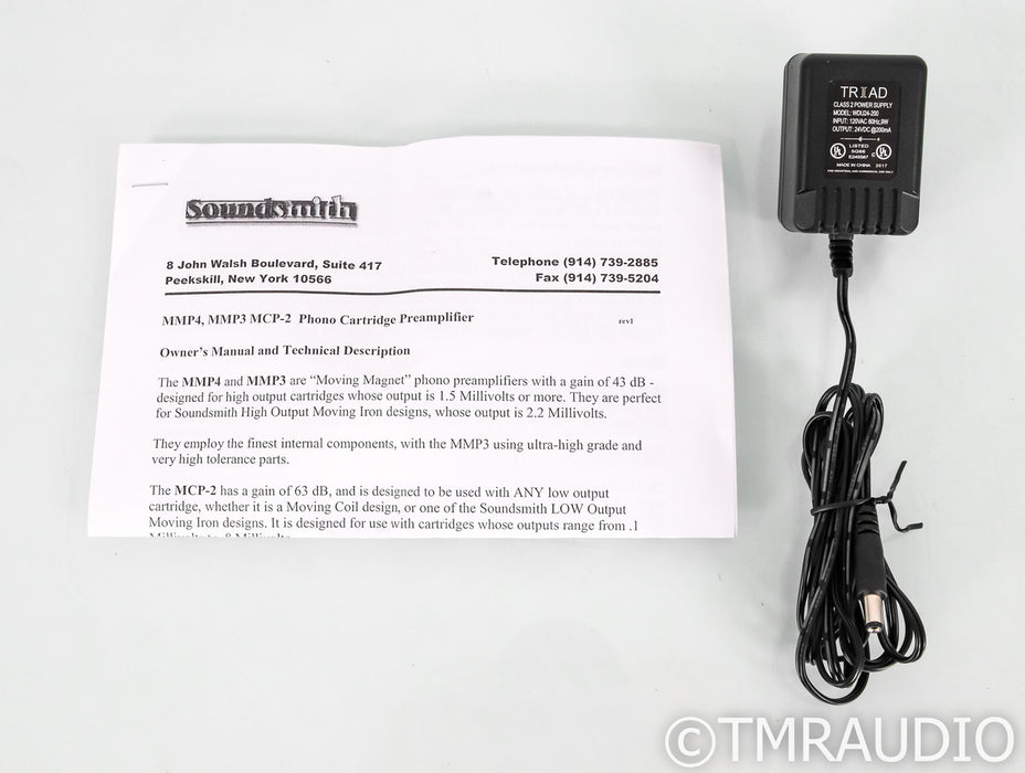 Soundsmith MCP2 MK II MC Phono Preamplifier; Black; Mark; 2