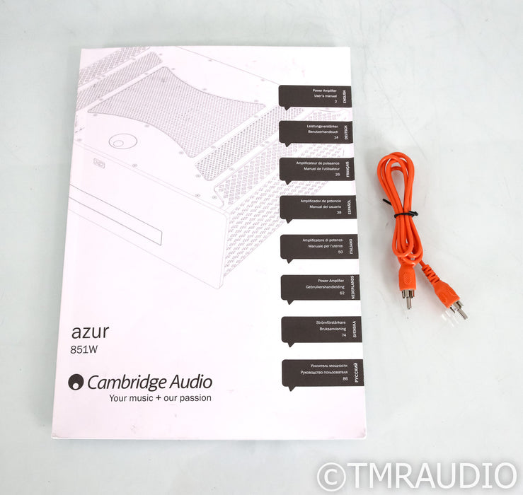 Cambridge Audio Azur 851W Stereo Power Amplifier; Black; Class XD