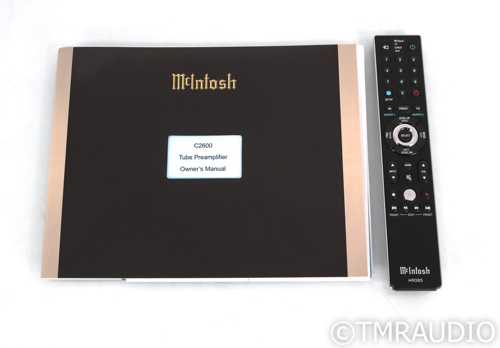 McIntosh C2600 Stereo Tube Preamplifier; Remote