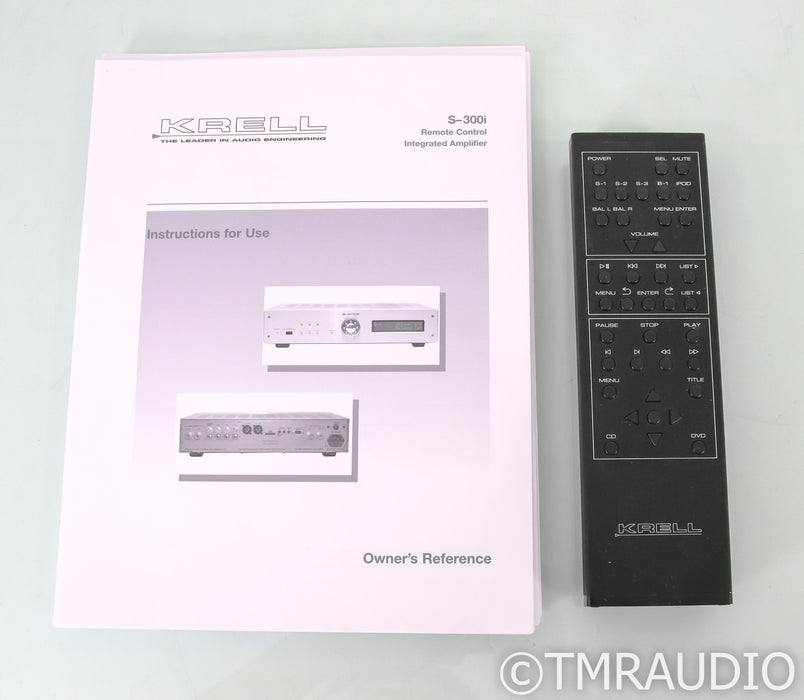 Krell S-300i Stereo Integrated Amplifier; S300I; Remote; Silver