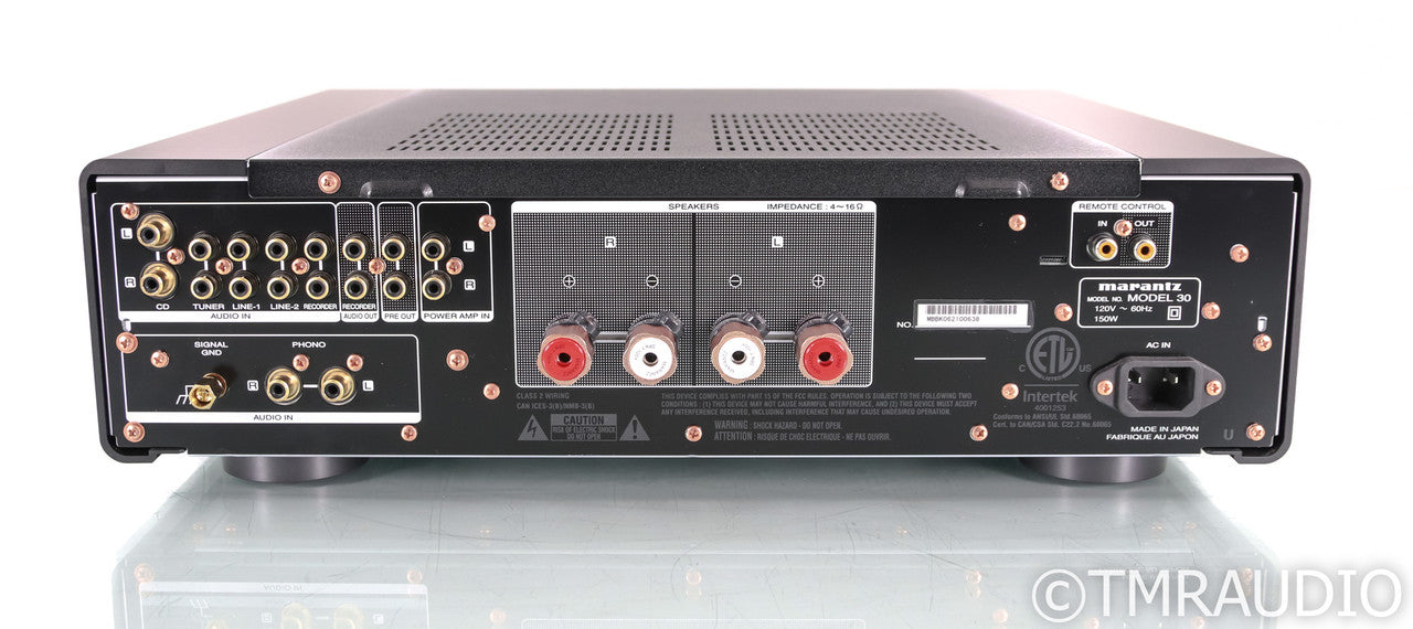 Marantz Model 30 Stereo Integrated Amplifier; Black; Remote; MM / MC Phono