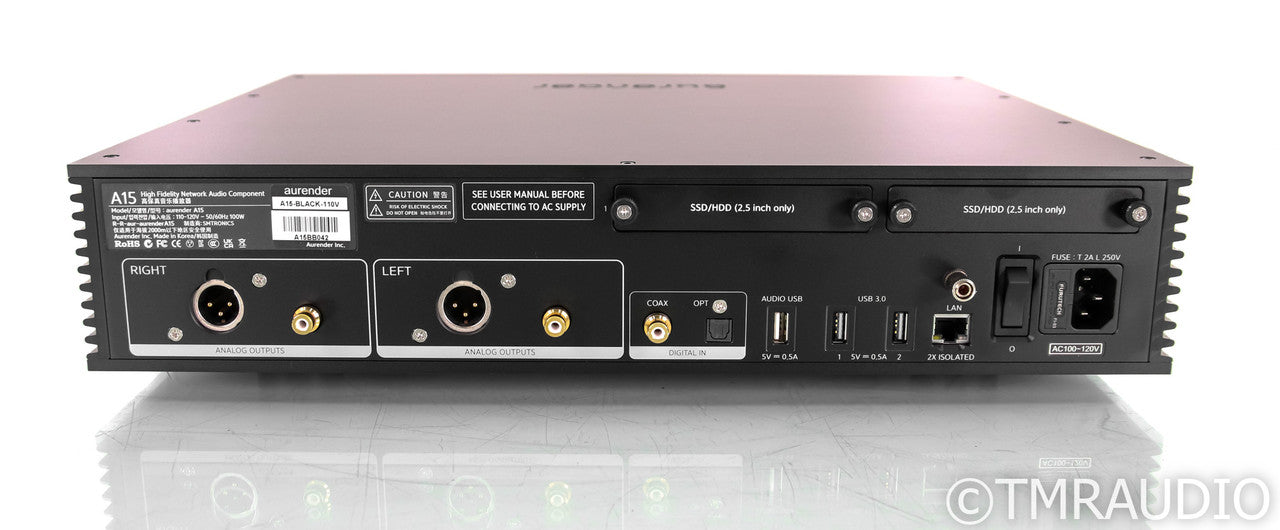 Aurender A15 Network Streamer / DAC; D/A Converter; Black (Open Box)