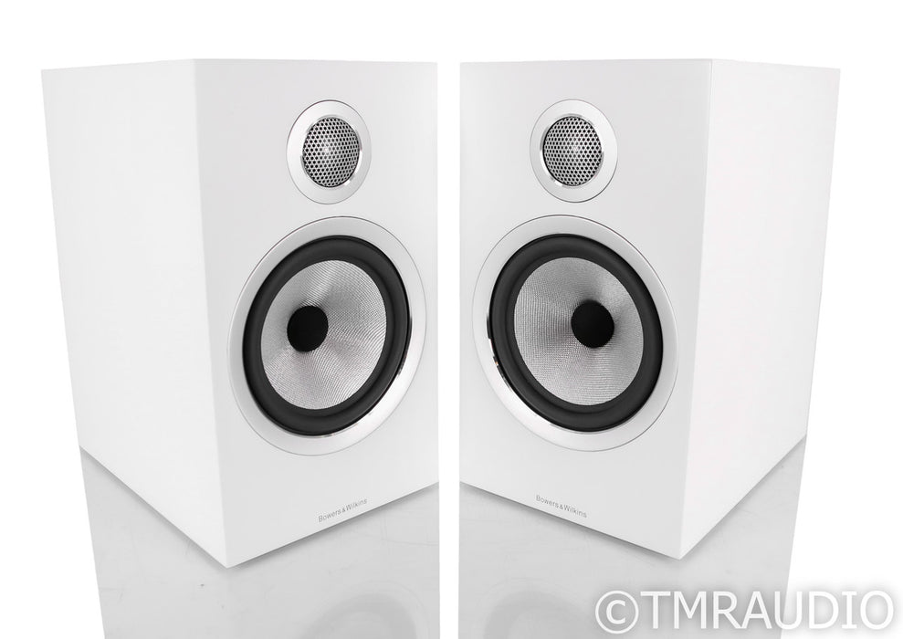 B&W 706 S2 Bookshelf Speakers; Satin White Pair