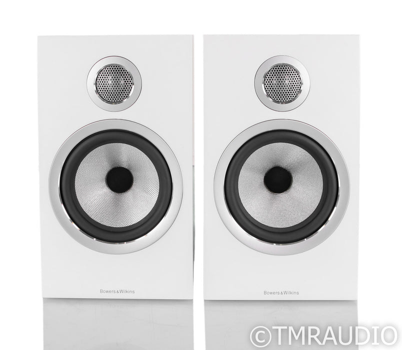 B&W 706 S2 Bookshelf Speakers; Satin White Pair