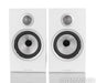 B&W 706 S2 Bookshelf Speakers; Satin White Pair