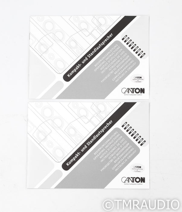 Canton GLE 496.2 Floorstanding Speakers; Makassar Pair