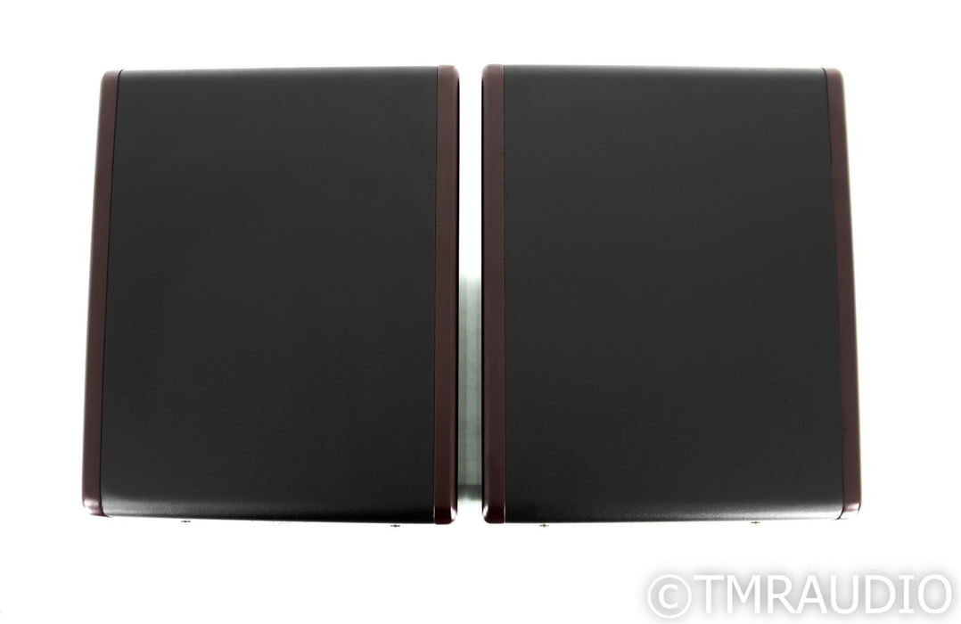 Focal Trio6 BE Bookshelf Speakers; Dark Red Natural Burr-ash Pair