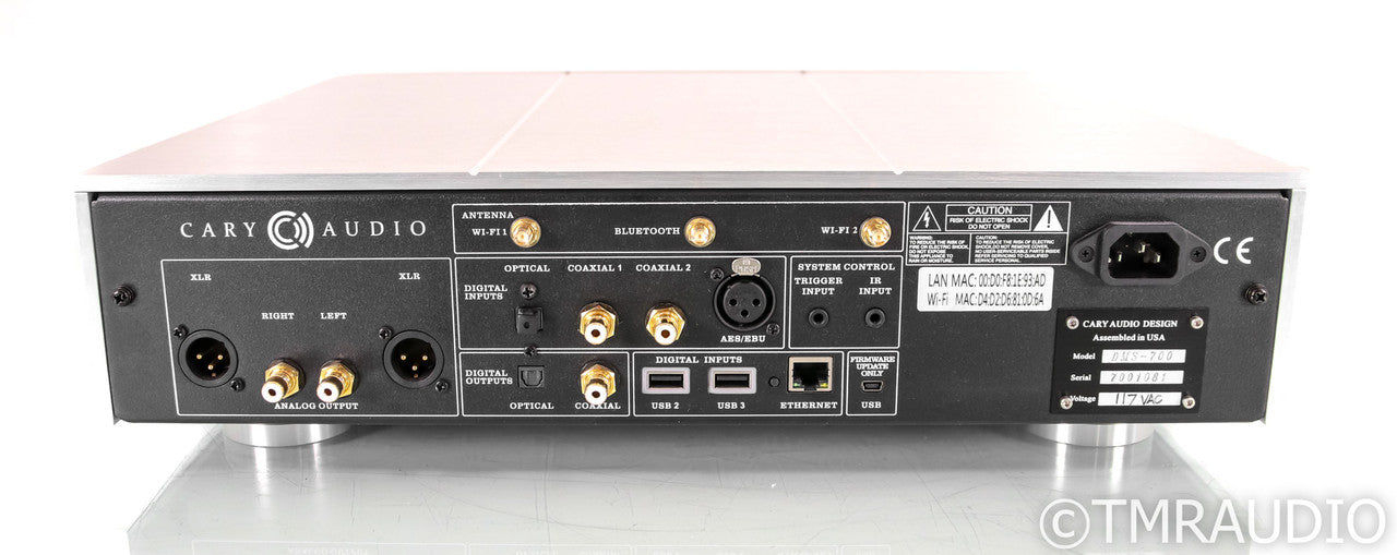 Cary Audio DMS-700 Wireless Network Streamer; DMS700; Remote; Silver
