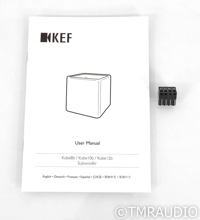 KEF Kube10b 10" Powered Subwoofer; Black