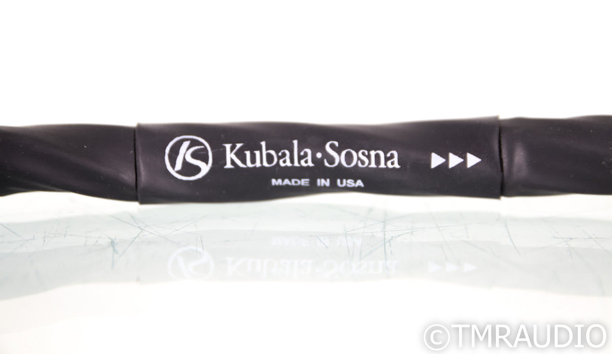 Kubala-Sosna Elation Bi-Wire Speaker Jumpers; 1ft; Set of Four (Two Channels)