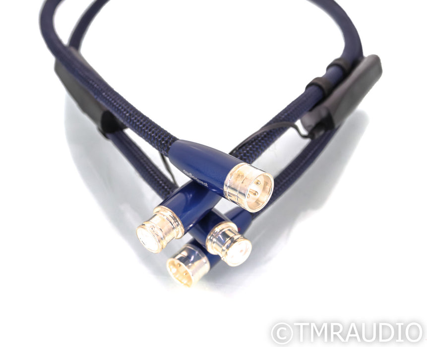 AudioQuest Water XLR Cables; 1m Pair Balanced Interconnects; 72v DBS