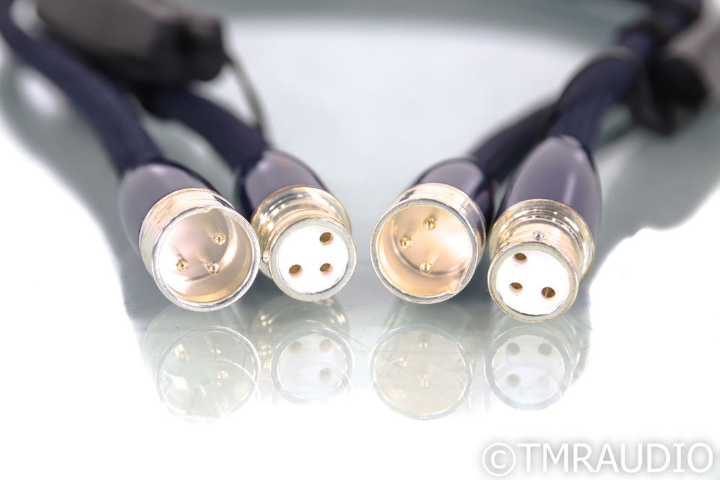 AudioQuest Water XLR Cables; 1m Pair Balanced Interconnects; 72v DBS