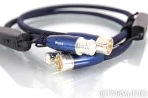 AudioQuest Water XLR Cables; 0.75m Pair Balanced Interconnects; 72v DBS